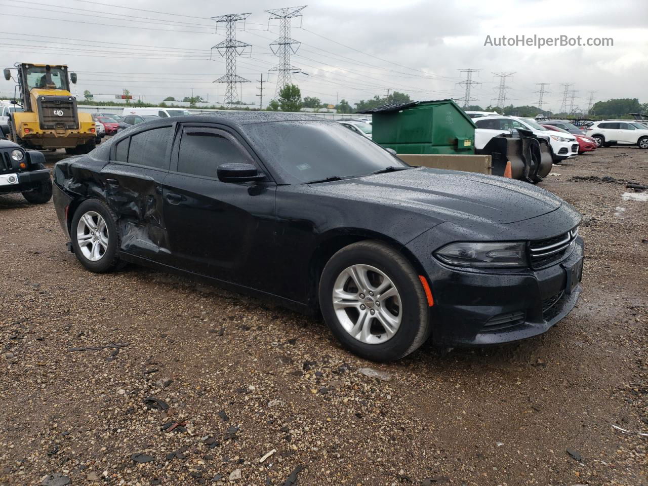 2017 Dodge Charger Se Black vin: 2C3CDXBG3HH518667