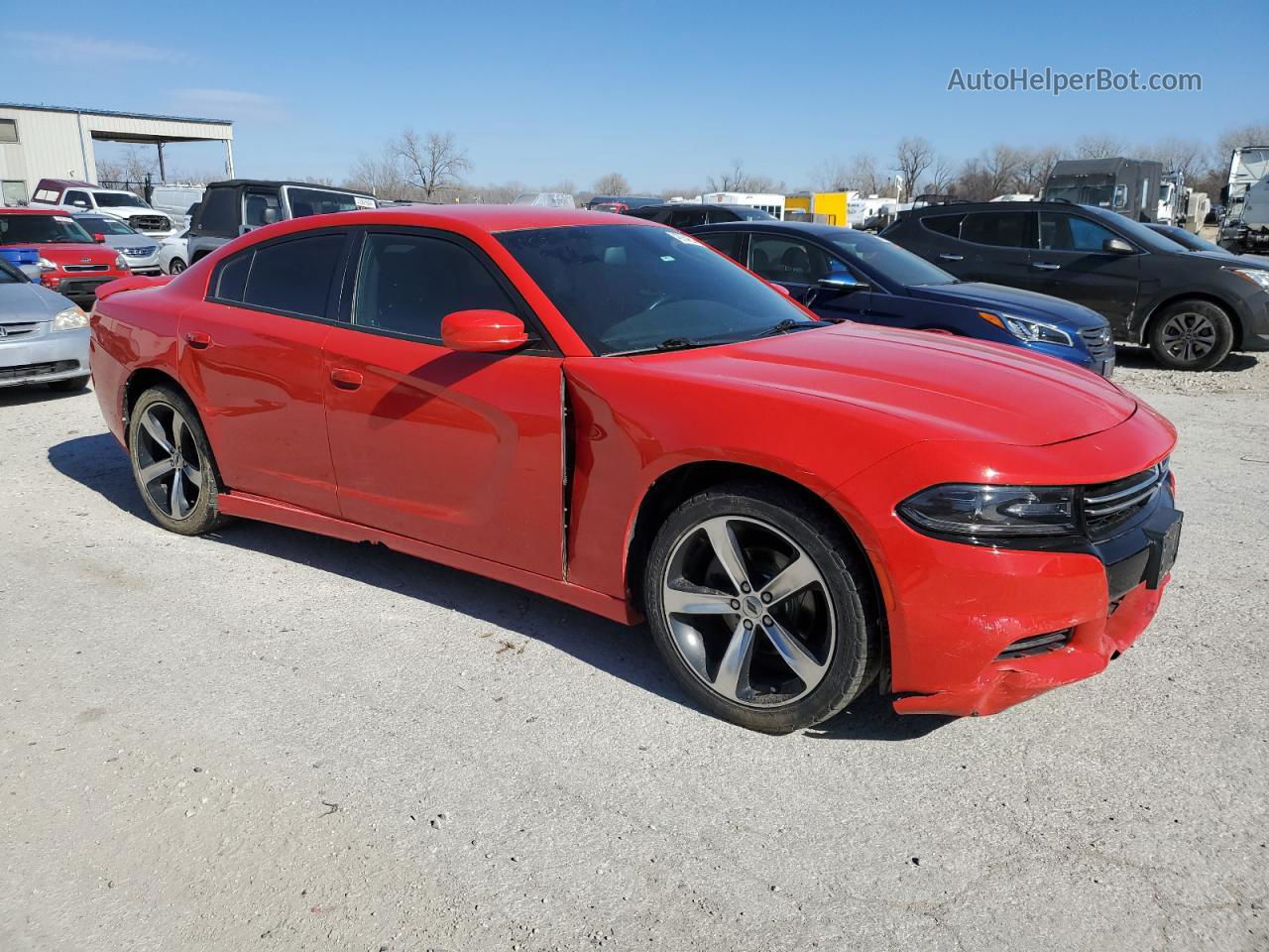 2017 Dodge Charger Se Red vin: 2C3CDXBG3HH629879