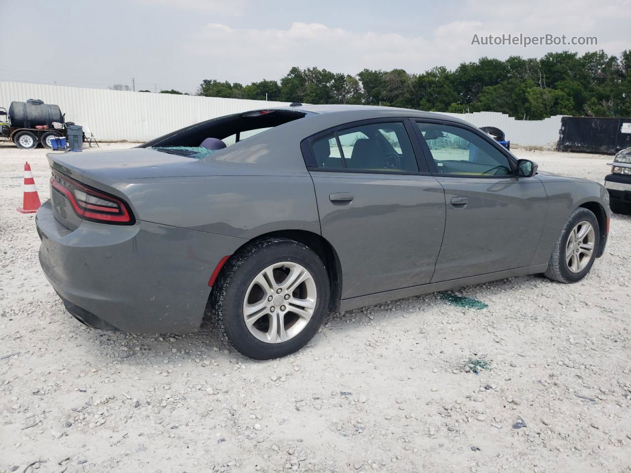 2017 Dodge Charger Se Gray vin: 2C3CDXBG3HH654765