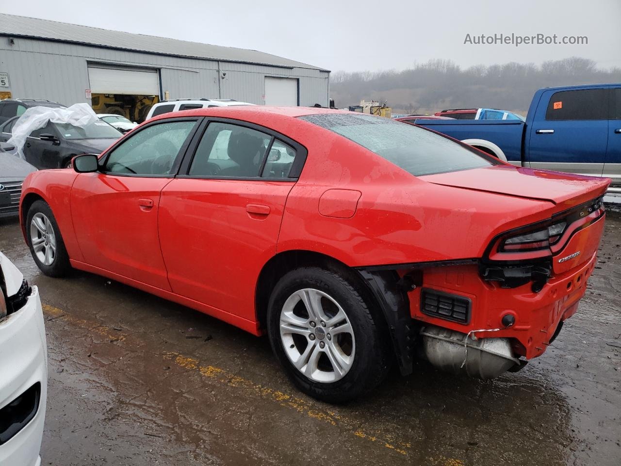 2017 Dodge Charger Se Red vin: 2C3CDXBG3HH660386