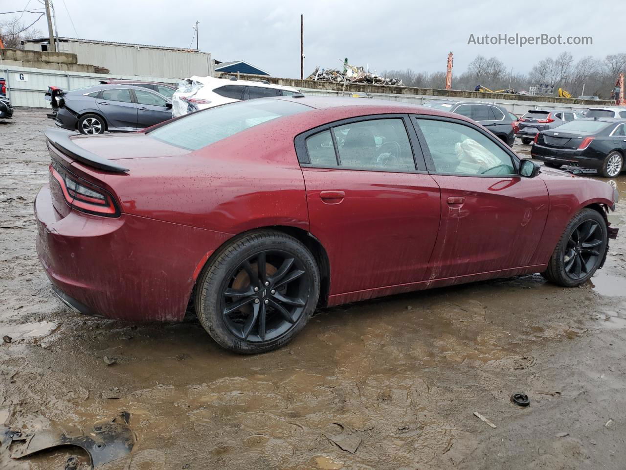 2018 Dodge Charger Sxt Красный vin: 2C3CDXBG3JH290143