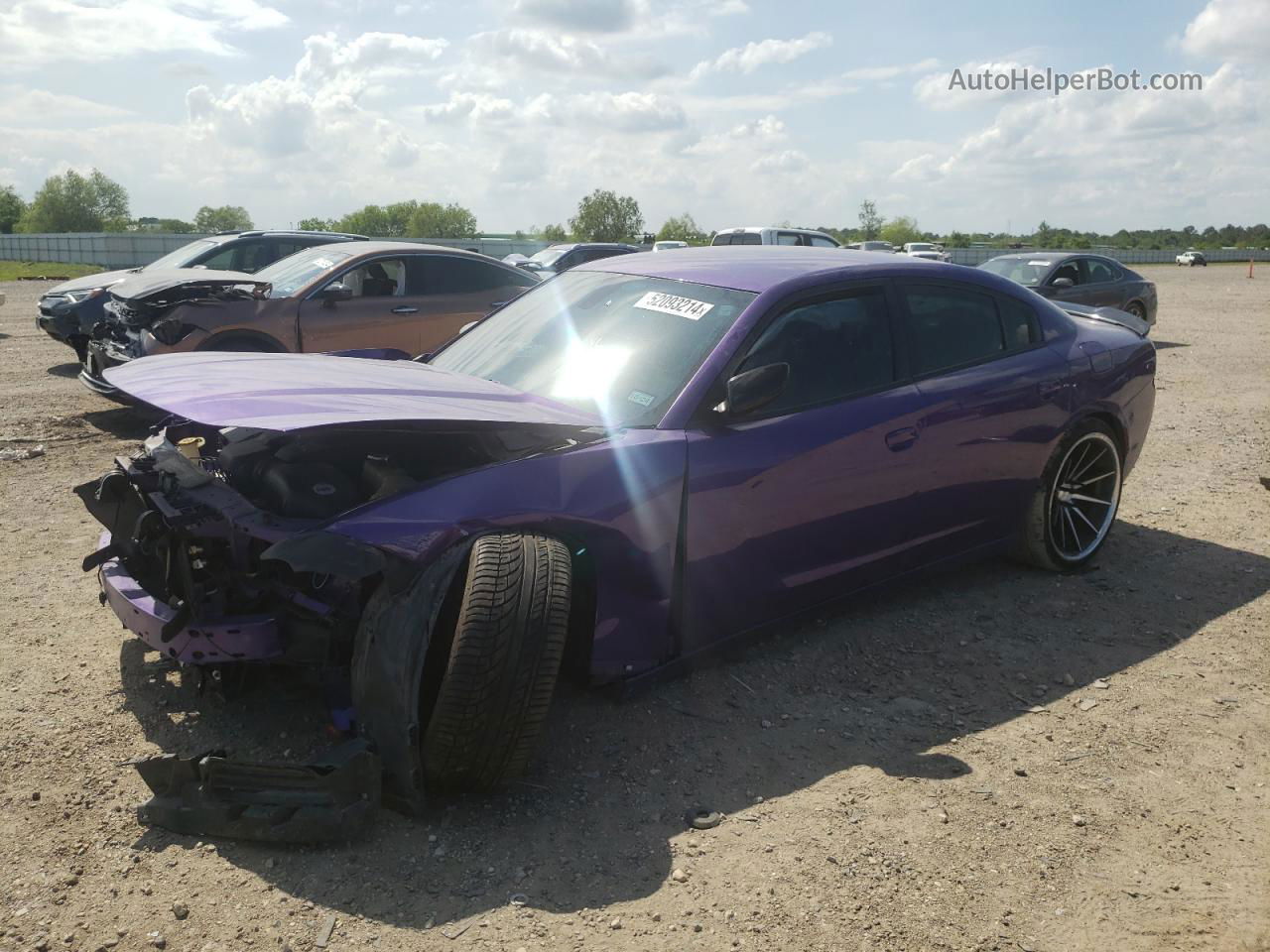 2018 Dodge Charger Sxt Фиолетовый vin: 2C3CDXBG3JH290322