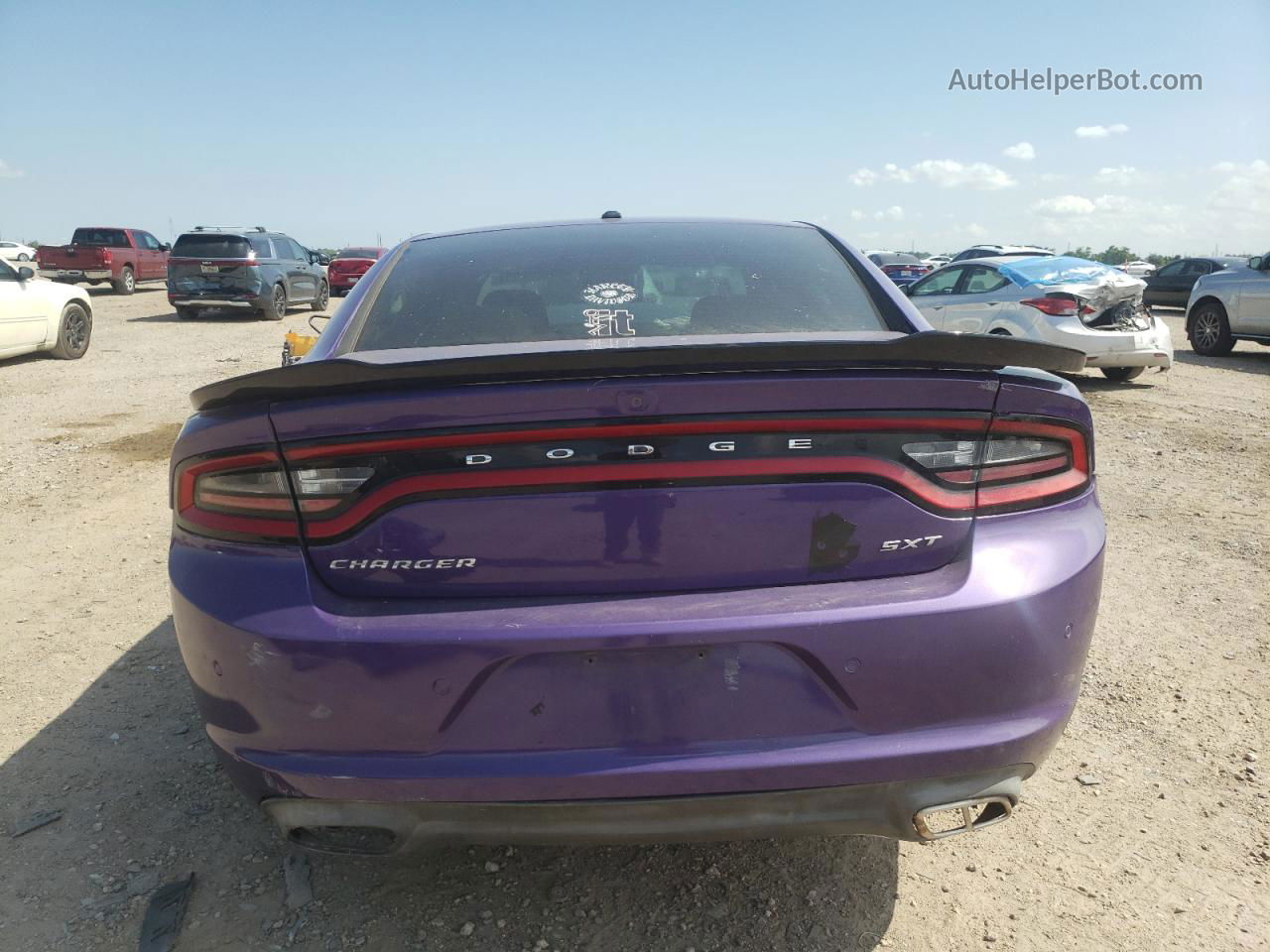 2018 Dodge Charger Sxt Фиолетовый vin: 2C3CDXBG3JH290322