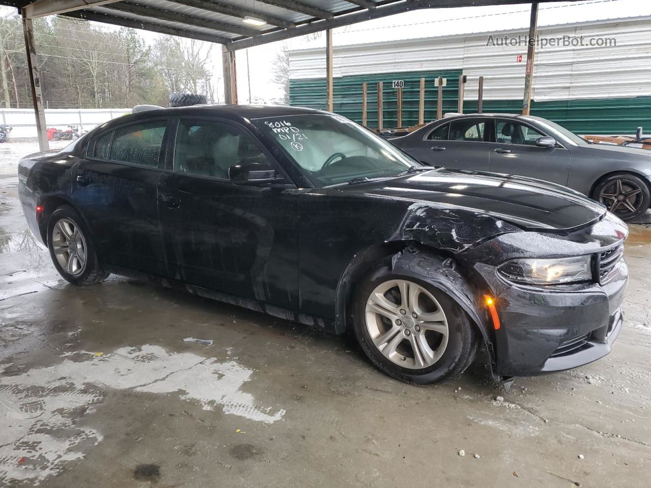 2021 Dodge Charger Sxt Black vin: 2C3CDXBG3MH518016