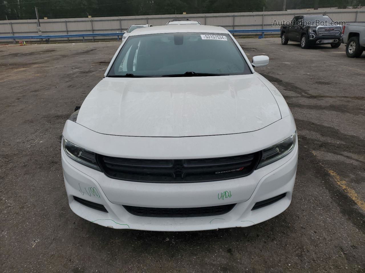 2021 Dodge Charger Sxt White vin: 2C3CDXBG3MH519408