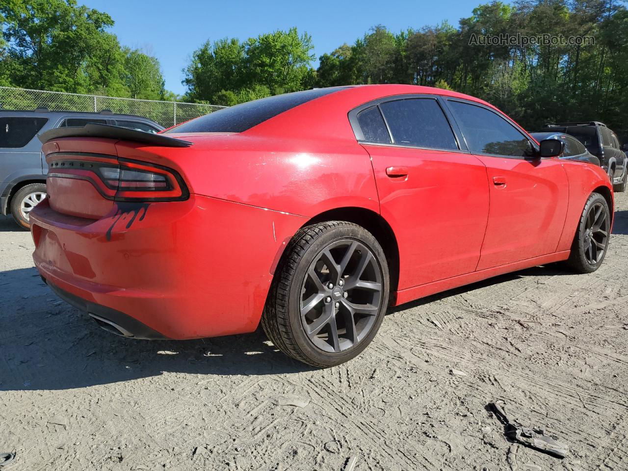 2021 Dodge Charger Sxt Красный vin: 2C3CDXBG3MH532112