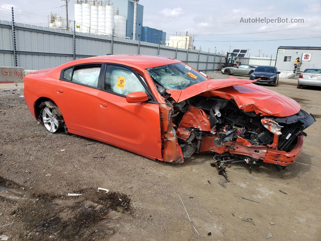 2021 Dodge Charger Sxt Orange vin: 2C3CDXBG3MH592035