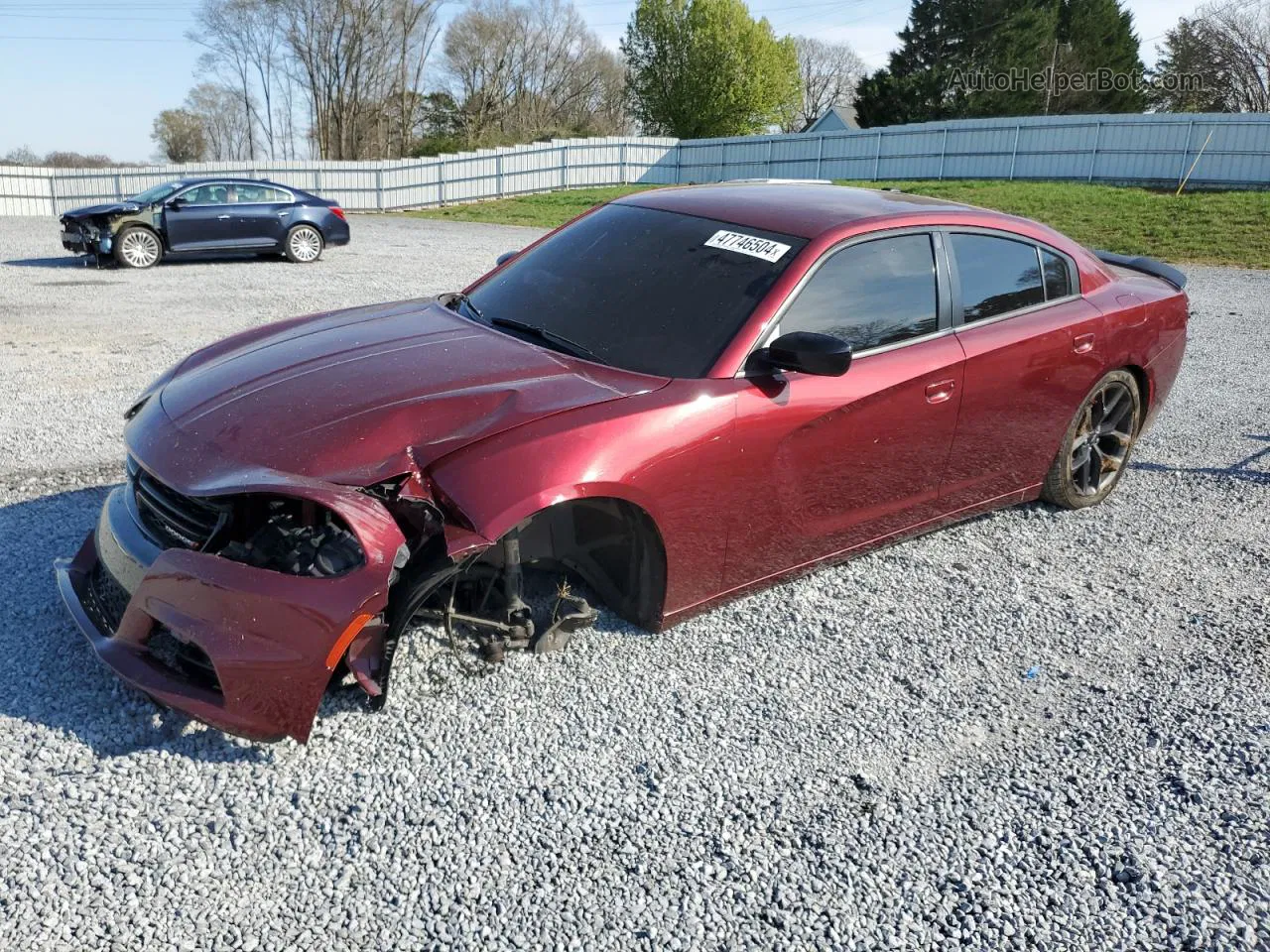 2021 Dodge Charger Sxt Бордовый vin: 2C3CDXBG3MH616446