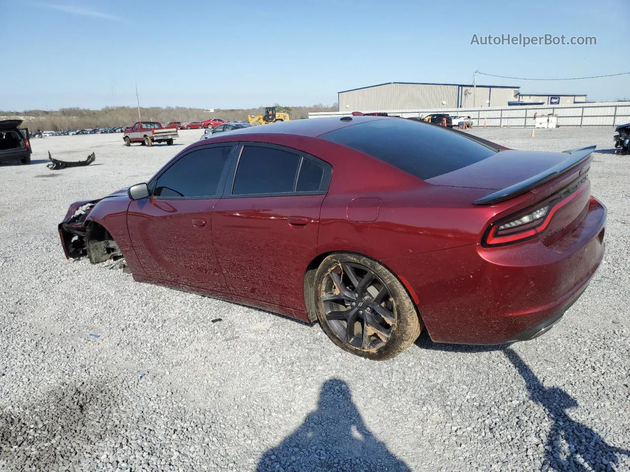 2021 Dodge Charger Sxt Burgundy vin: 2C3CDXBG3MH616446