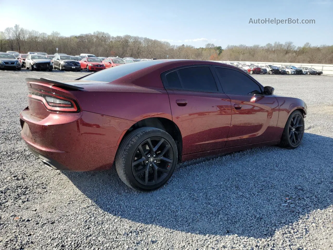 2021 Dodge Charger Sxt Бордовый vin: 2C3CDXBG3MH616446