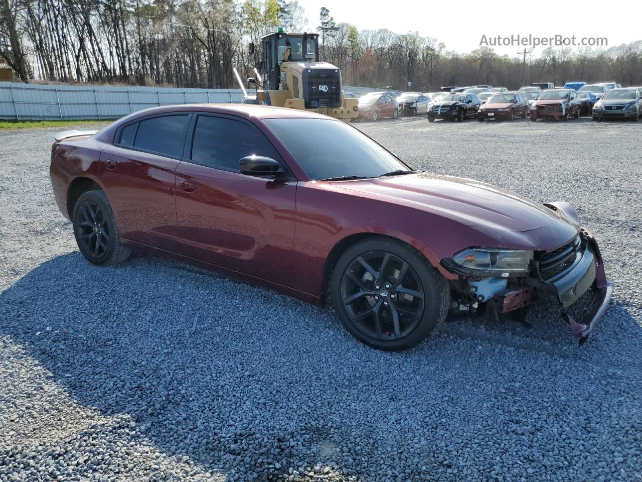 2021 Dodge Charger Sxt Burgundy vin: 2C3CDXBG3MH616446