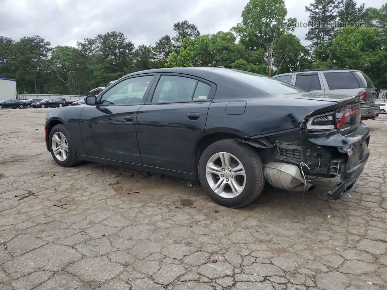 2021 Dodge Charger Sxt Черный vin: 2C3CDXBG3MH624532