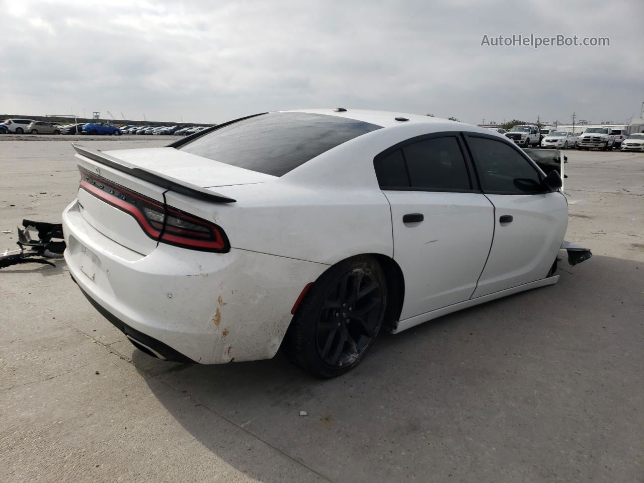 2021 Dodge Charger Sxt White vin: 2C3CDXBG3MH682687