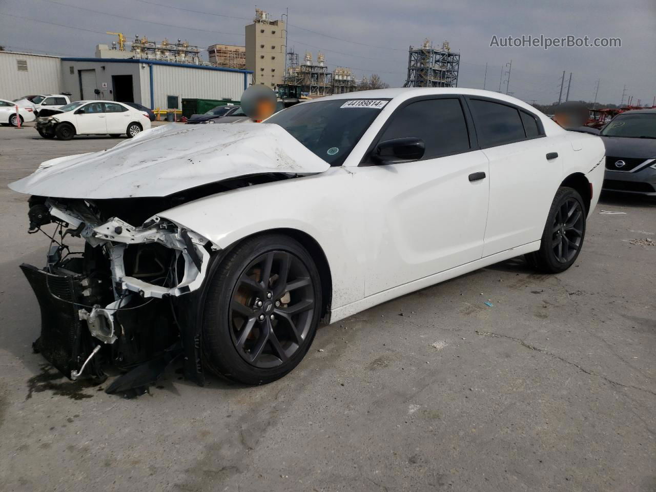 2021 Dodge Charger Sxt White vin: 2C3CDXBG3MH682687