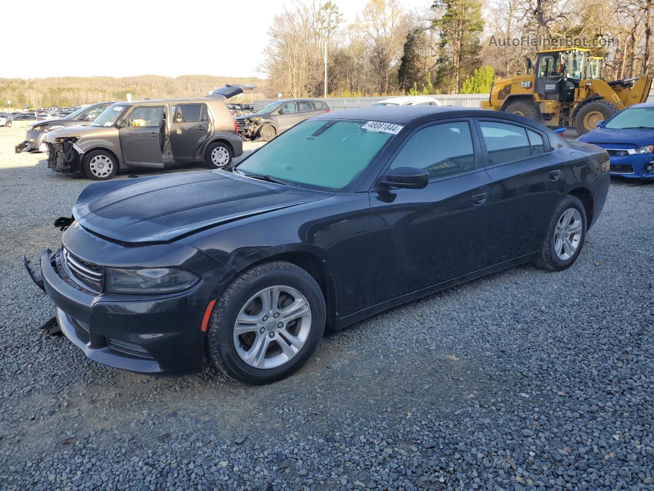 2016 Dodge Charger Se Black vin: 2C3CDXBG4GH242417