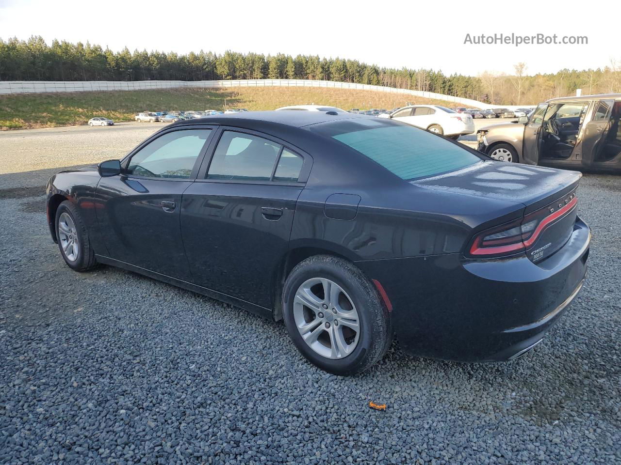 2016 Dodge Charger Se Black vin: 2C3CDXBG4GH242417