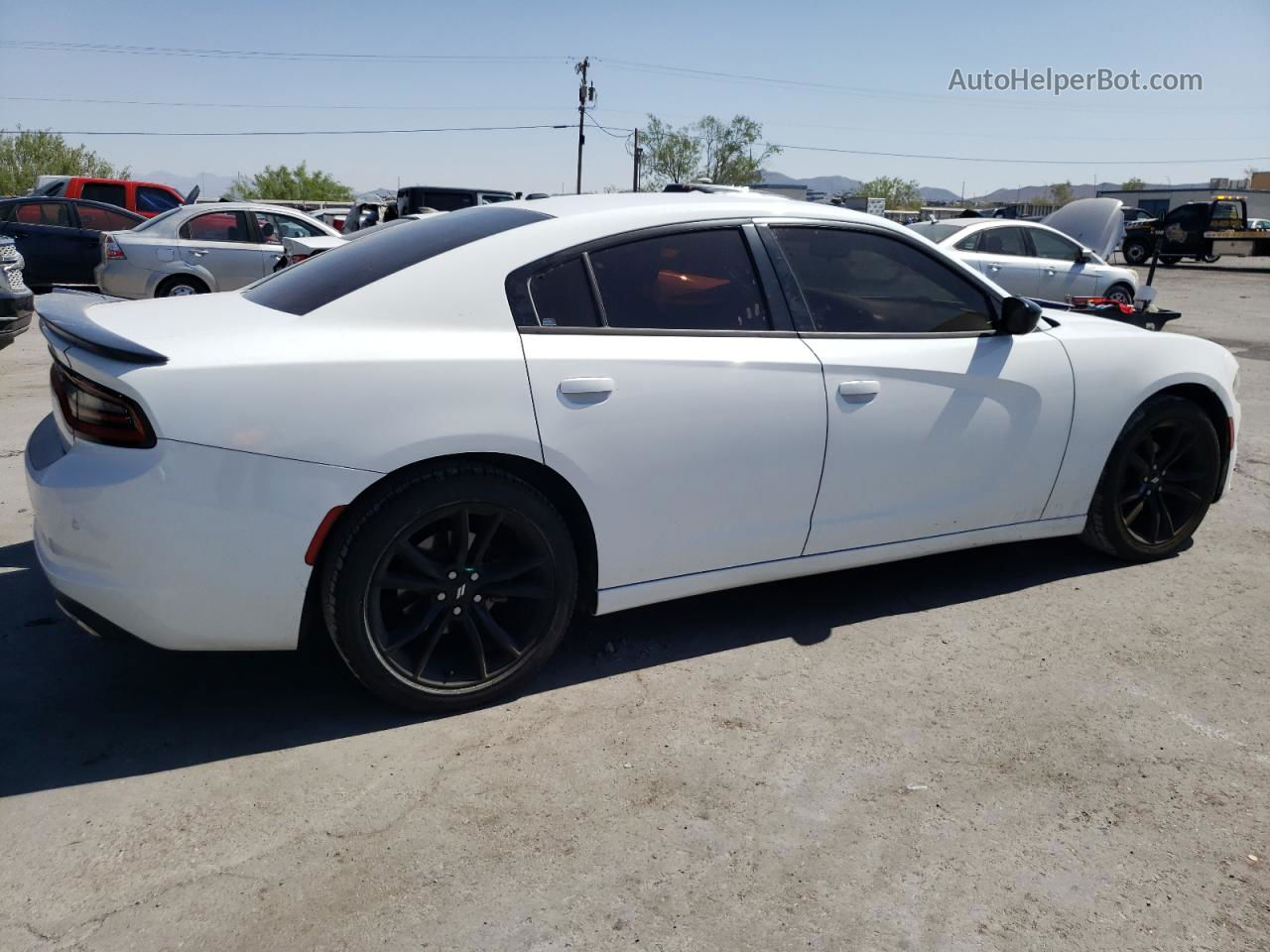 2017 Dodge Charger Se White vin: 2C3CDXBG4HH529161