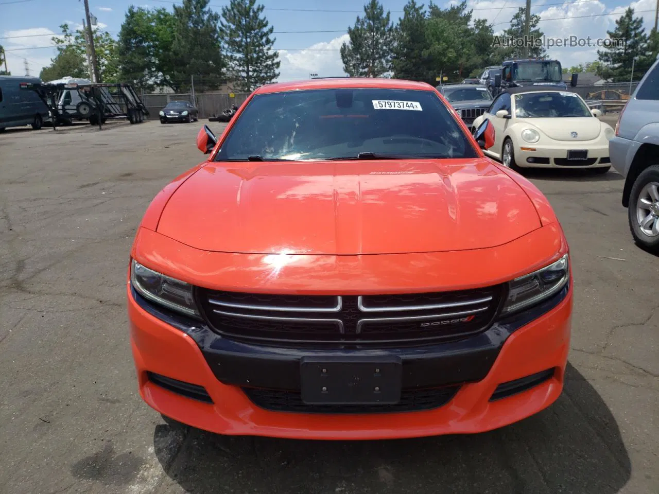 2017 Dodge Charger Se Orange vin: 2C3CDXBG4HH643046