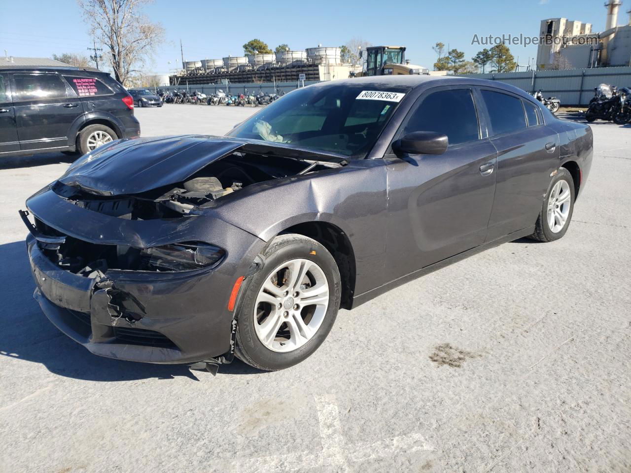 2017 Dodge Charger Se Gray vin: 2C3CDXBG4HH654788