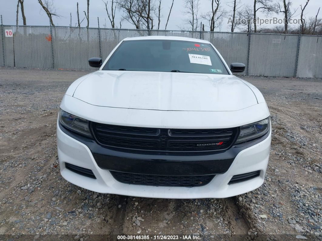 2018 Dodge Charger Sxt Rwd White vin: 2C3CDXBG4JH126223