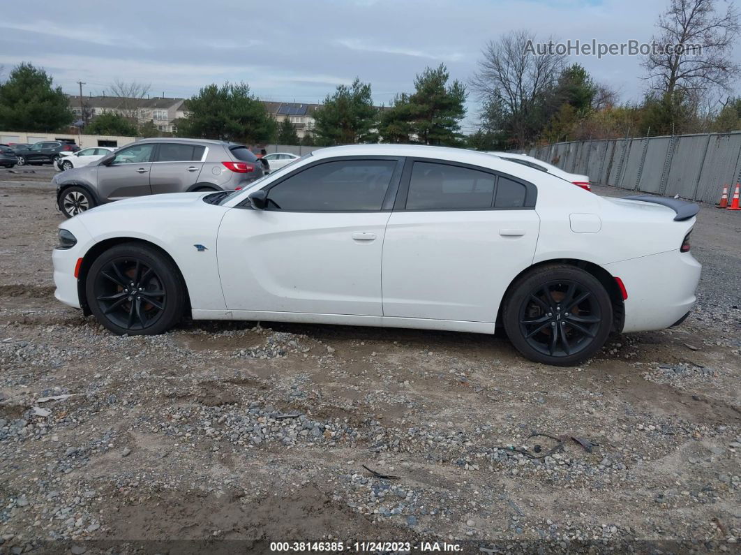 2018 Dodge Charger Sxt Rwd White vin: 2C3CDXBG4JH126223