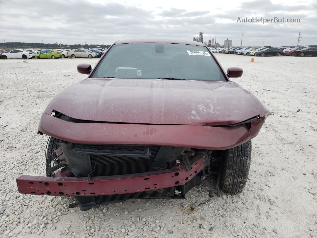 2018 Dodge Charger Sxt Maroon vin: 2C3CDXBG4JH180301