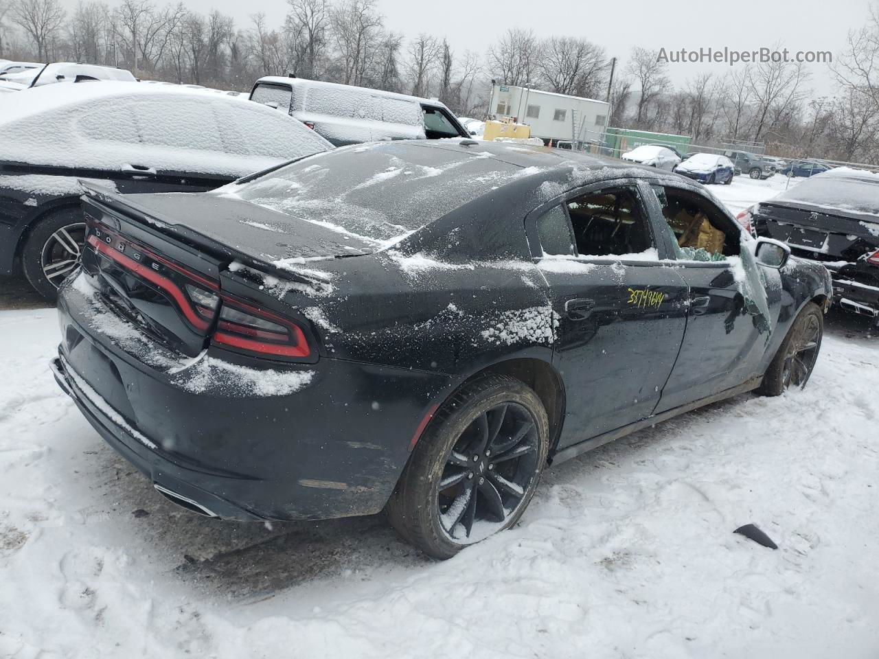 2018 Dodge Charger Sxt Черный vin: 2C3CDXBG4JH289678