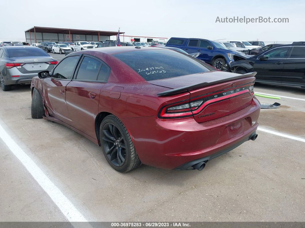 2018 Dodge Charger Sxt Темно-бордовый vin: 2C3CDXBG4JH307127