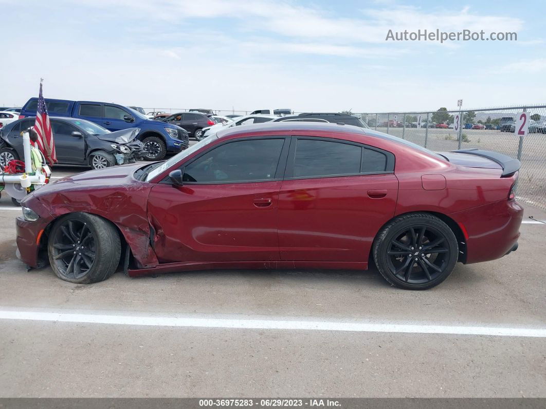 2018 Dodge Charger Sxt Темно-бордовый vin: 2C3CDXBG4JH307127