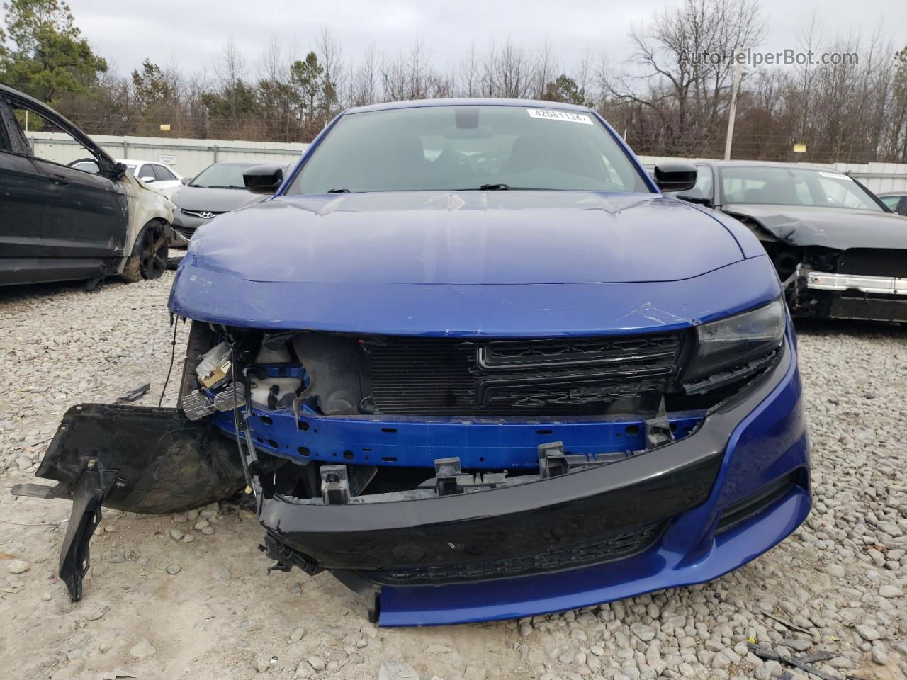 2018 Dodge Charger Sxt Blue vin: 2C3CDXBG4JH328866