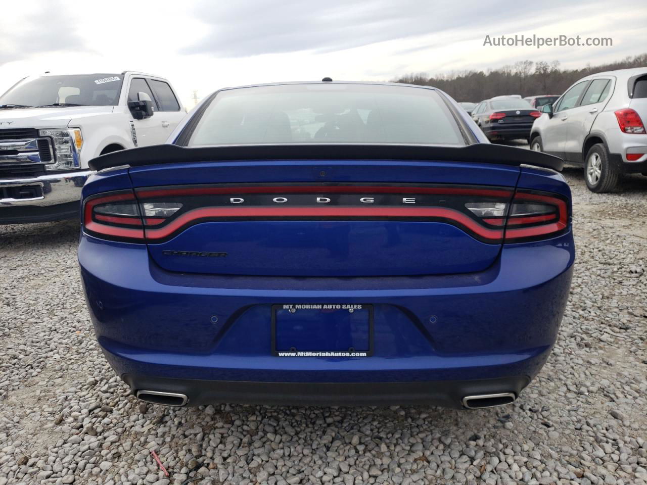 2018 Dodge Charger Sxt Blue vin: 2C3CDXBG4JH328866