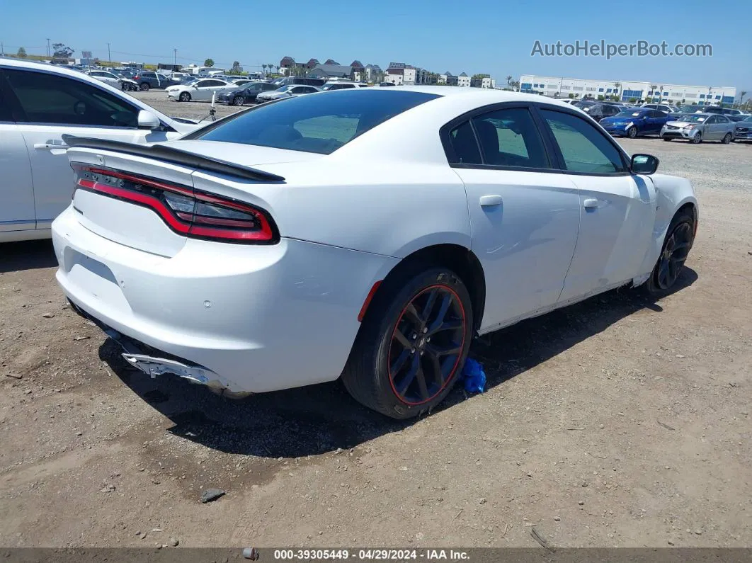 2021 Dodge Charger Sxt Rwd White vin: 2C3CDXBG4MH533978