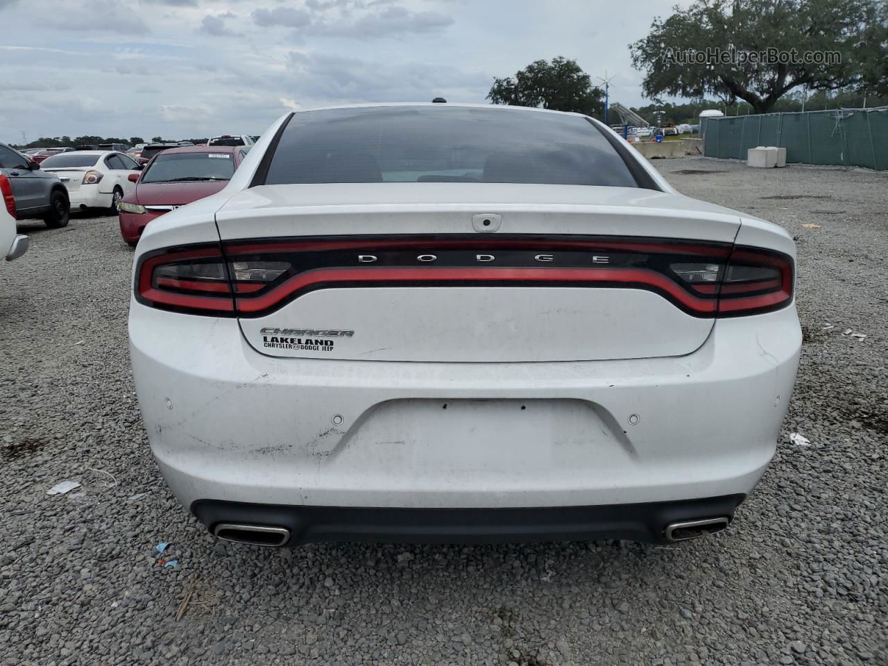 2021 Dodge Charger Sxt White vin: 2C3CDXBG4MH536542