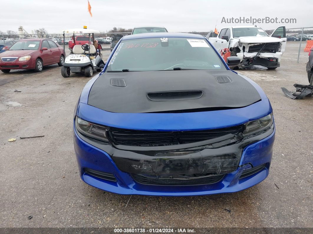 2021 Dodge Charger Sxt Rwd Blue vin: 2C3CDXBG4MH540395