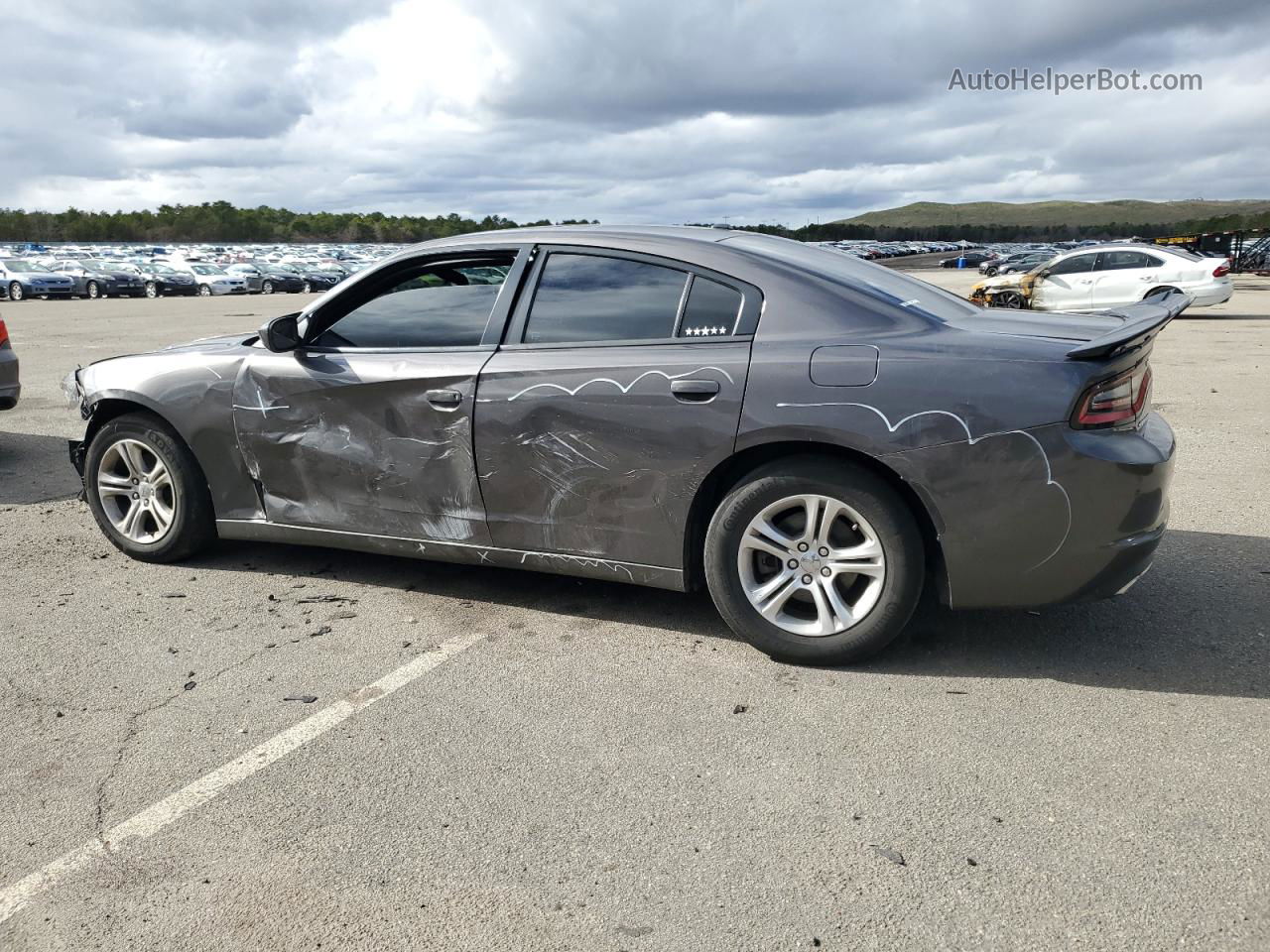 2021 Dodge Charger Sxt Gray vin: 2C3CDXBG4MH579116