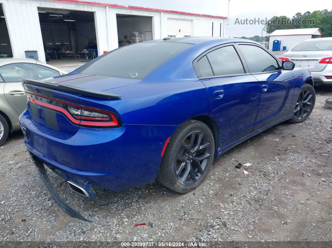 2021 Dodge Charger Sxt Rwd Blue vin: 2C3CDXBG4MH612423