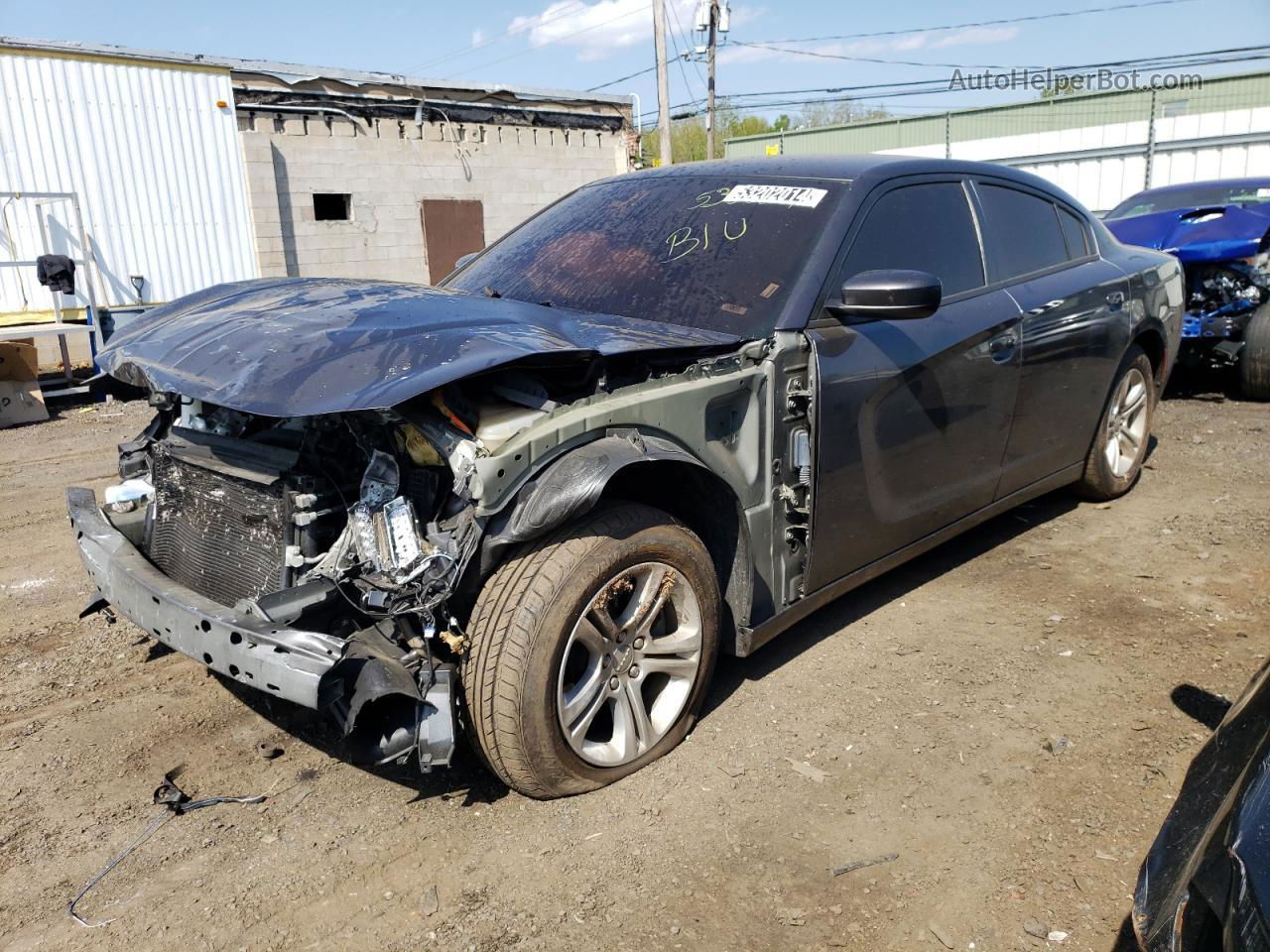 2021 Dodge Charger Sxt Серый vin: 2C3CDXBG4MH624491