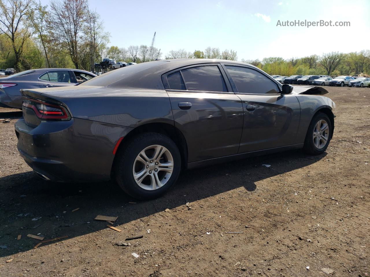 2021 Dodge Charger Sxt Gray vin: 2C3CDXBG4MH624491