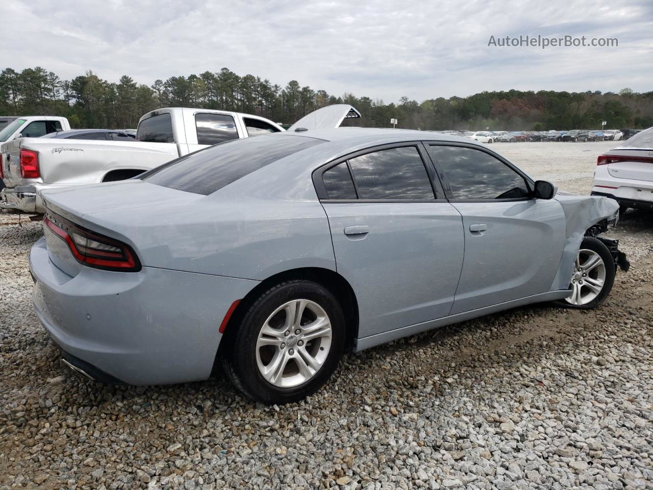 2021 Dodge Charger Sxt Gray vin: 2C3CDXBG4MH639136