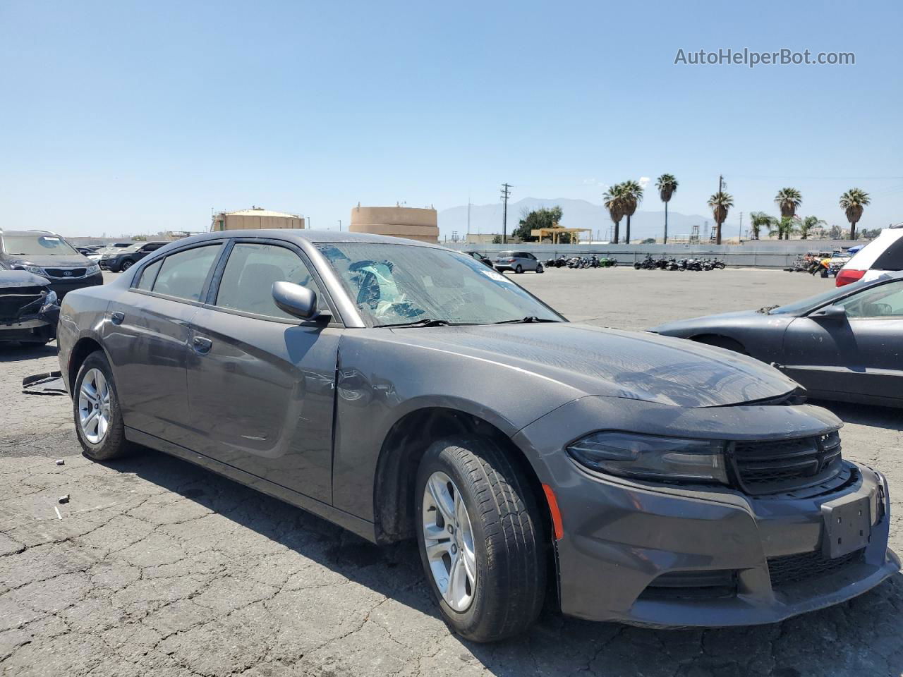 2021 Dodge Charger Sxt Серый vin: 2C3CDXBG4MH642599