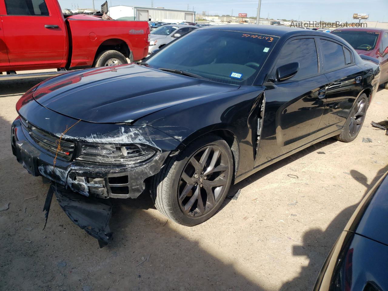 2021 Dodge Charger Sxt Black vin: 2C3CDXBG4MH678390