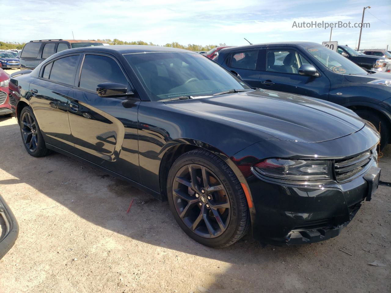 2021 Dodge Charger Sxt Black vin: 2C3CDXBG4MH678390