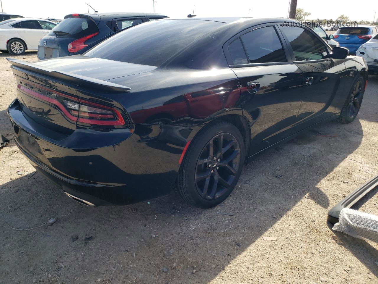 2021 Dodge Charger Sxt Черный vin: 2C3CDXBG4MH678390