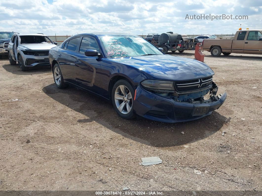 2016 Dodge Charger Se Blue vin: 2C3CDXBG5GH146652