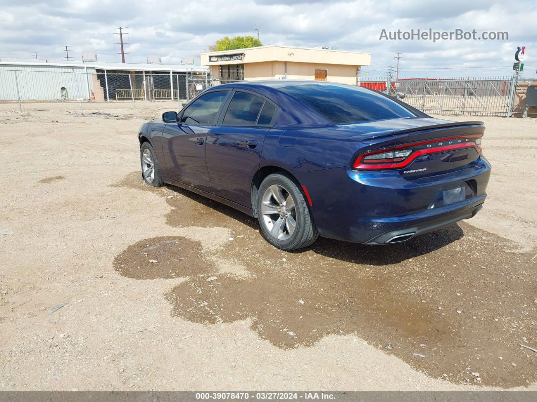 2016 Dodge Charger Se Blue vin: 2C3CDXBG5GH146652