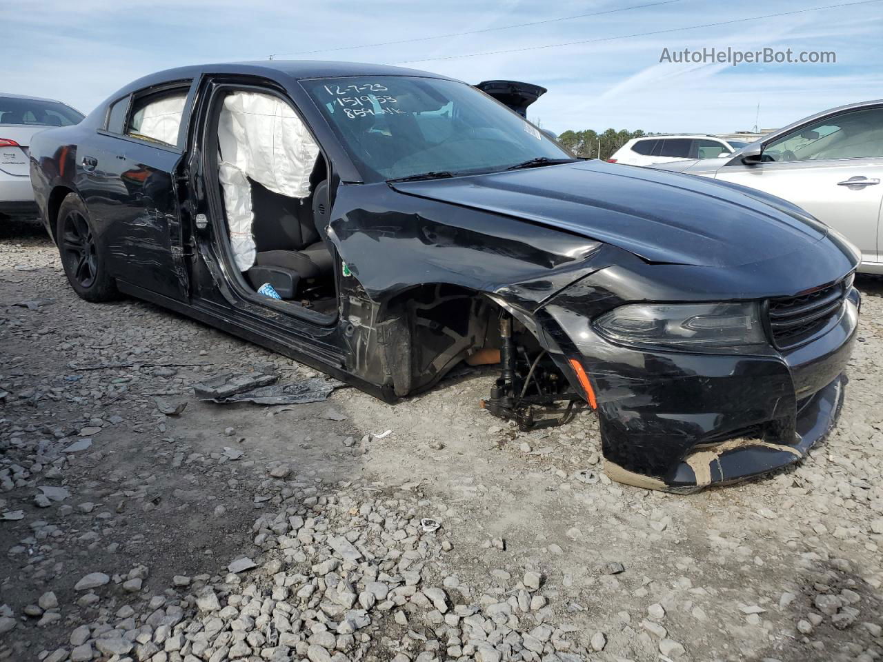 2016 Dodge Charger Se Black vin: 2C3CDXBG5GH327704