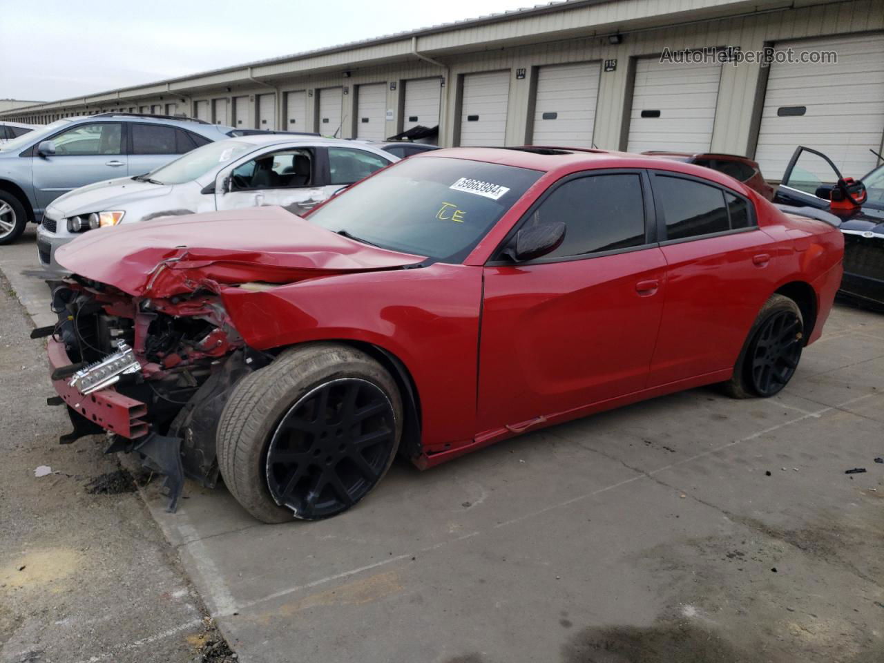 2017 Dodge Charger Se Red vin: 2C3CDXBG5HH529329