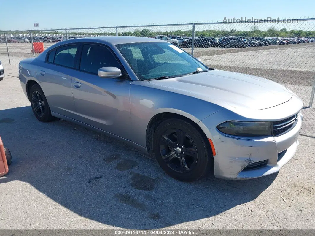 2017 Dodge Charger Se Rwd Серебряный vin: 2C3CDXBG5HH546535