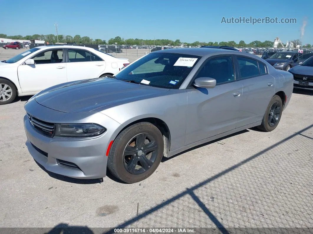 2017 Dodge Charger Se Rwd Silver vin: 2C3CDXBG5HH546535