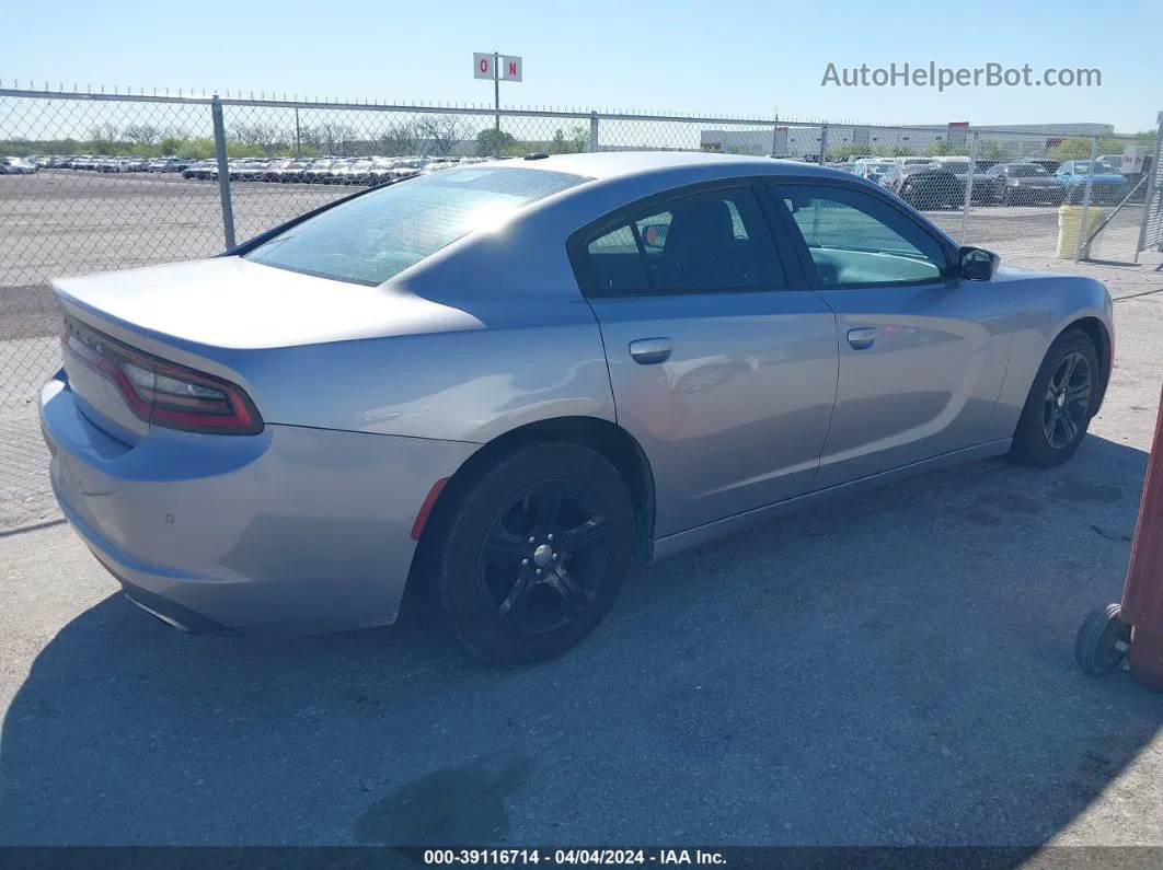 2017 Dodge Charger Se Rwd Silver vin: 2C3CDXBG5HH546535